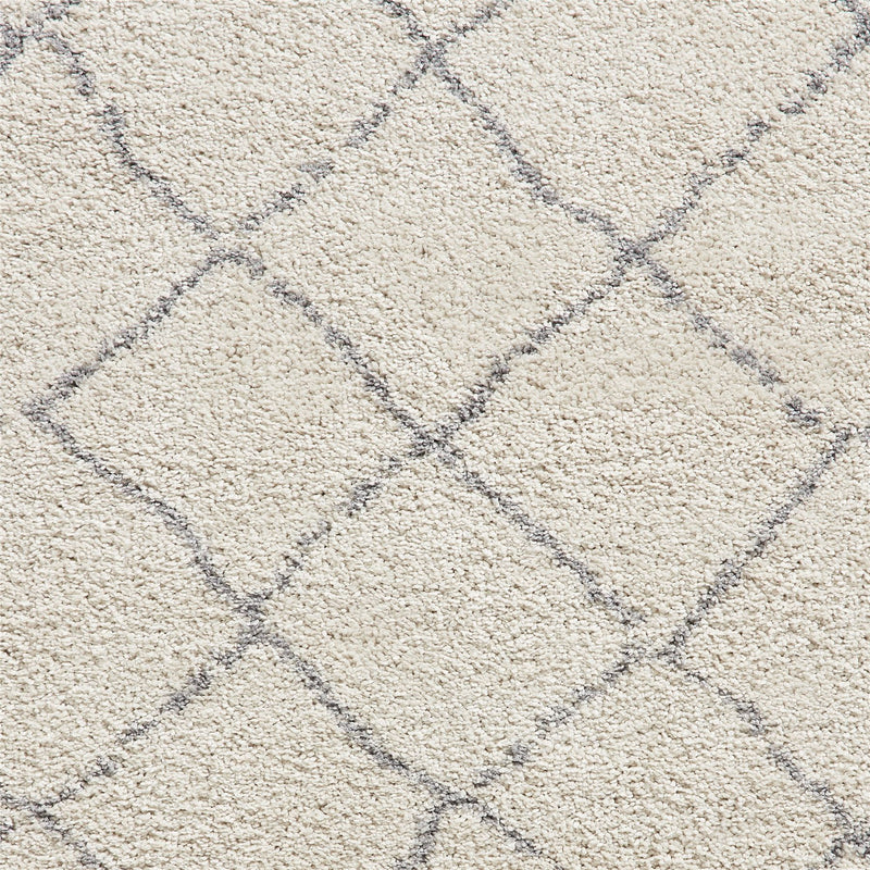 Boho 5413 Berber Shaggy Modern Rugs in Cream White