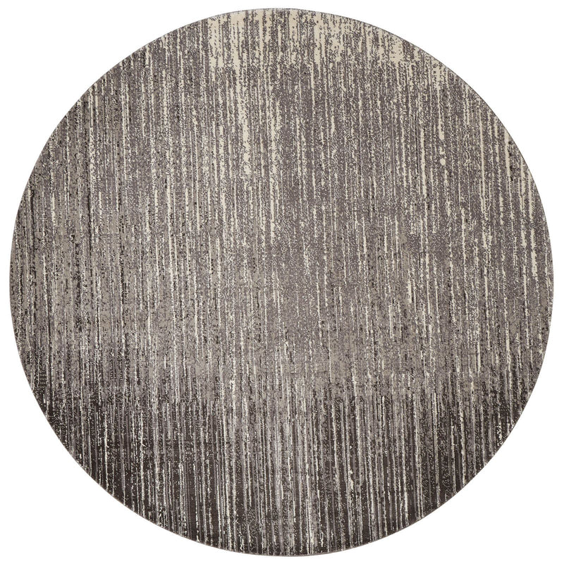 Nourison Twilight Circular Rugs TWI14 in Smoke