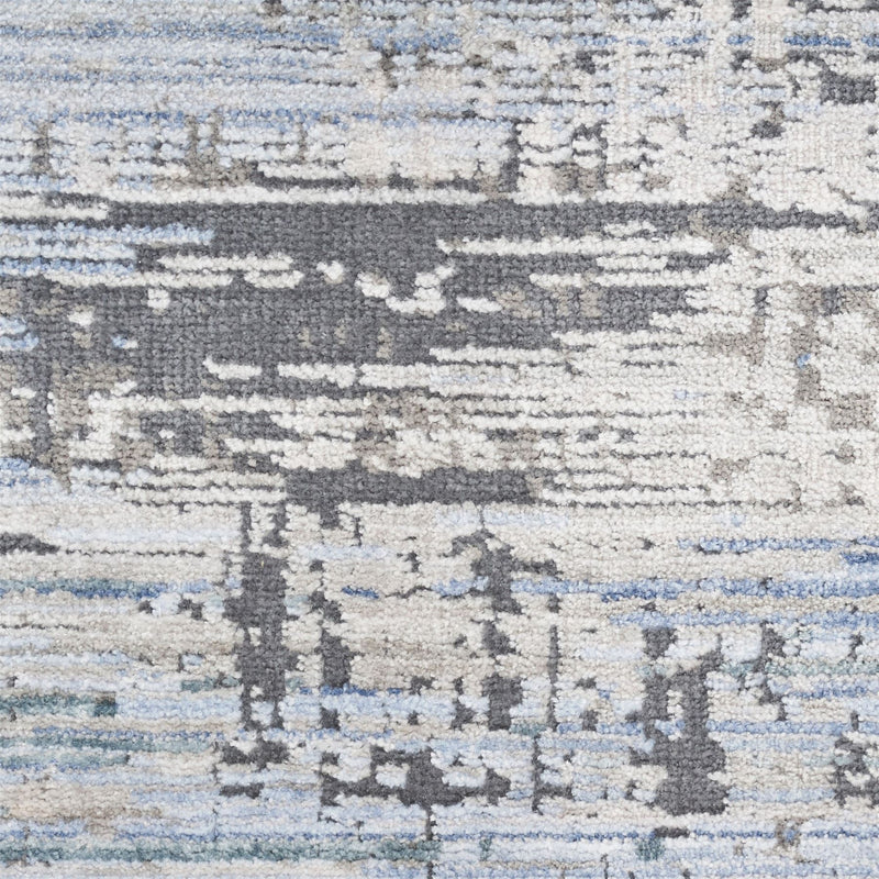 Abstract Hues ABH02 Rugs by Nourison in Blue Grey