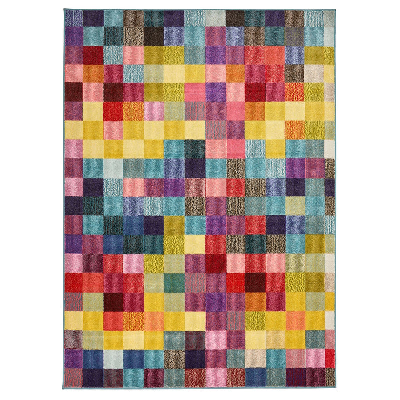 Carnaval CAR103 Geometric Rug by Concept Looms in Multicolour