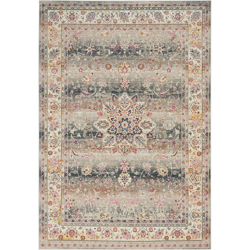 Vintage Kashan Rugs VKA01 by Nourison in Grey