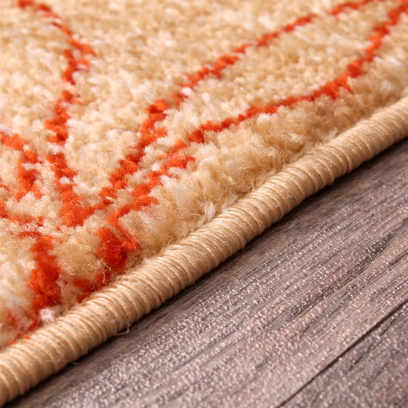 Spirit Leaf Botanical Rugs in Ochre