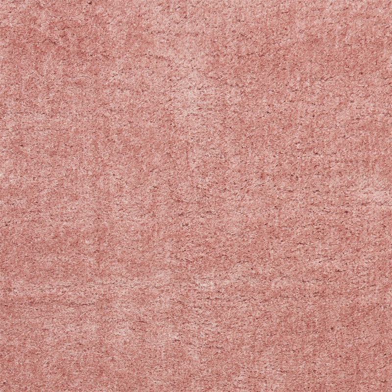 Lux Shaggy Modern Plain Shaggy Rugs in Blush Pink