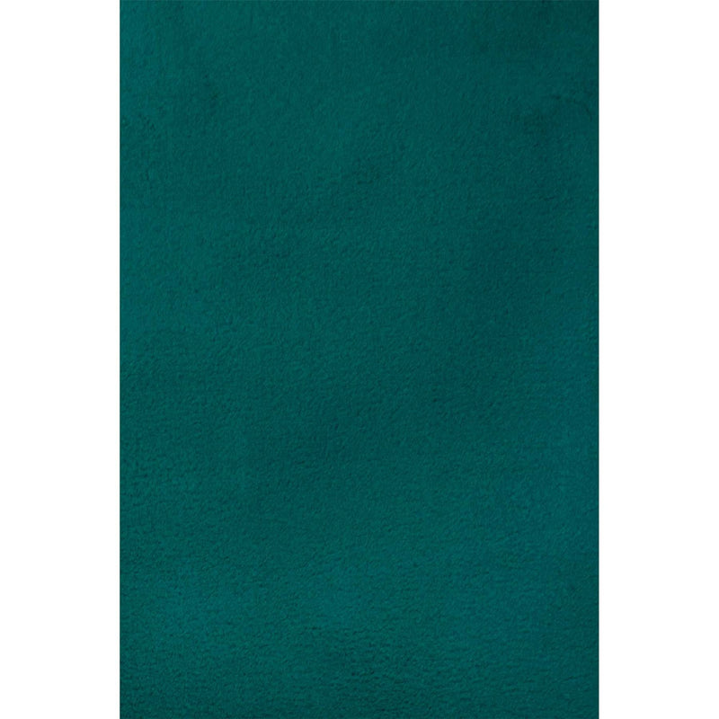 Luxe Faux Fur Rug in Teal Blue