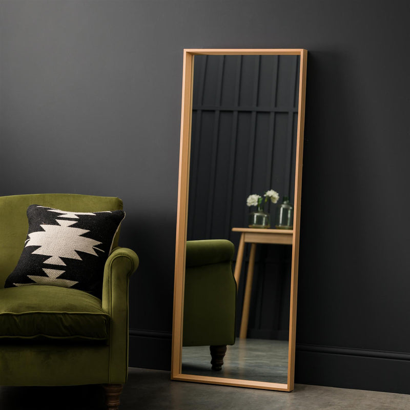 Huxley Long Mirror in Oak