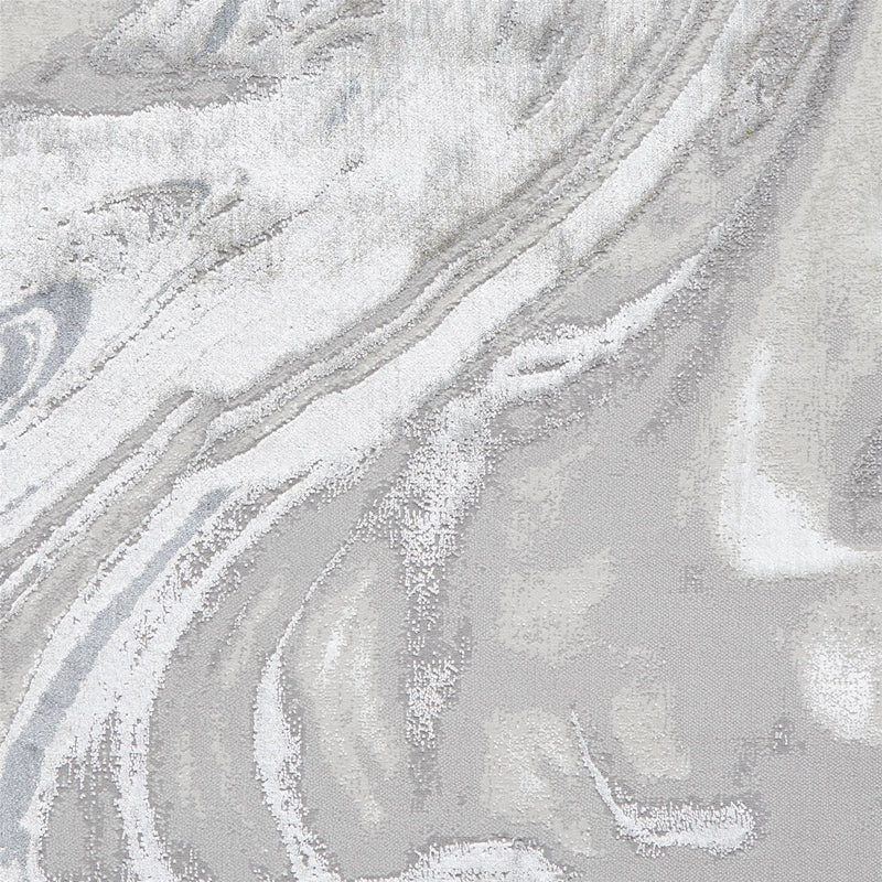 Tidal TL841 Modern Abstract Marble Rugs in Silver Grey