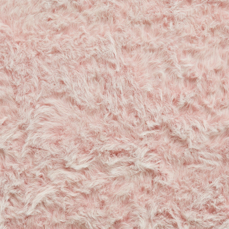 Polar Plush Soft Plain Textured Shaggy Rugs in Rose Pink