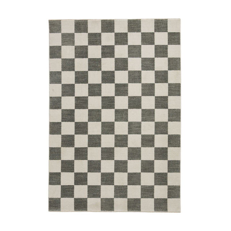 Baltimore 66618 Checkerboard Geometric Modern Rugs in Green