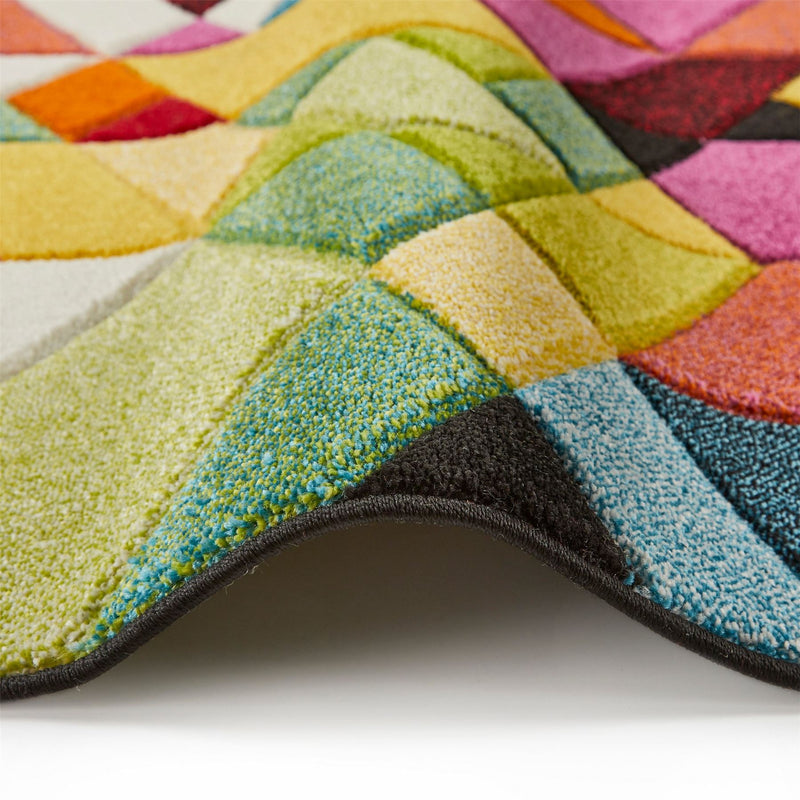 Viva VIV101 Geometric Runner Rug by Concept Looms in Multi