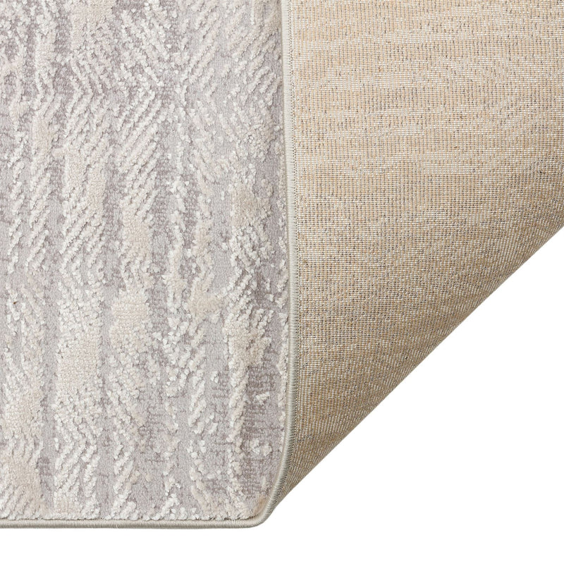 Luzon Distressed Geometric LUZ807 Rugs in Grey Ivory