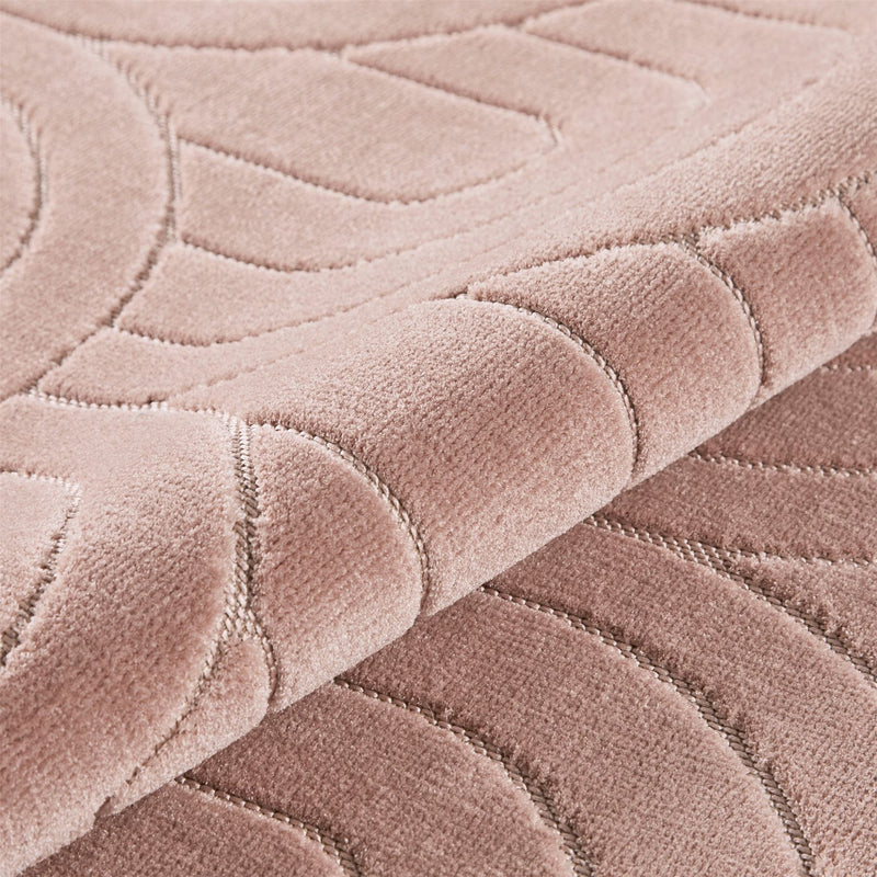 Maze MAZ103 Carved Rug by Concept Looms in Dusty Pink