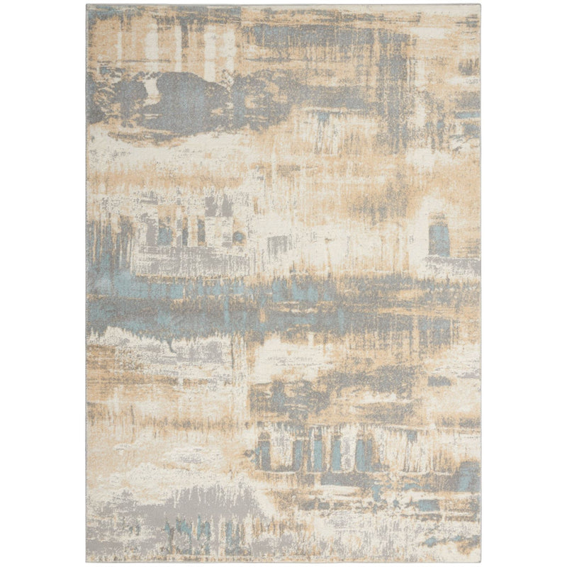 CK005 Enchanting ECH02 Rug by Calvin Klein in Ivory Seaglass