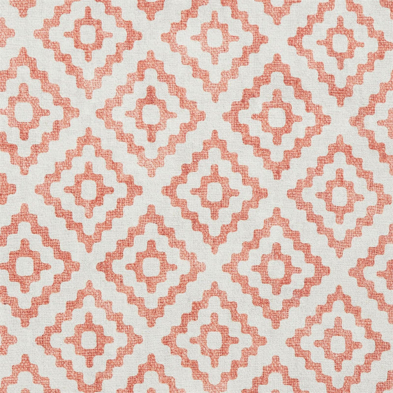 Coral H1058 Modern Washable Geometric Rugs in Orange