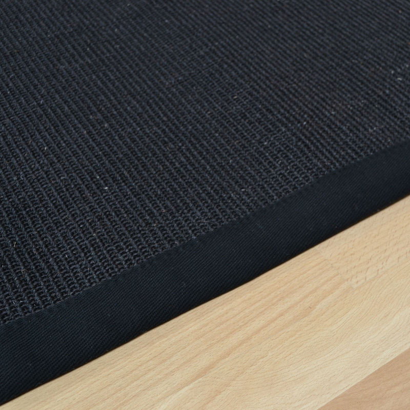 Sisal Hallway Runners in Plain Black