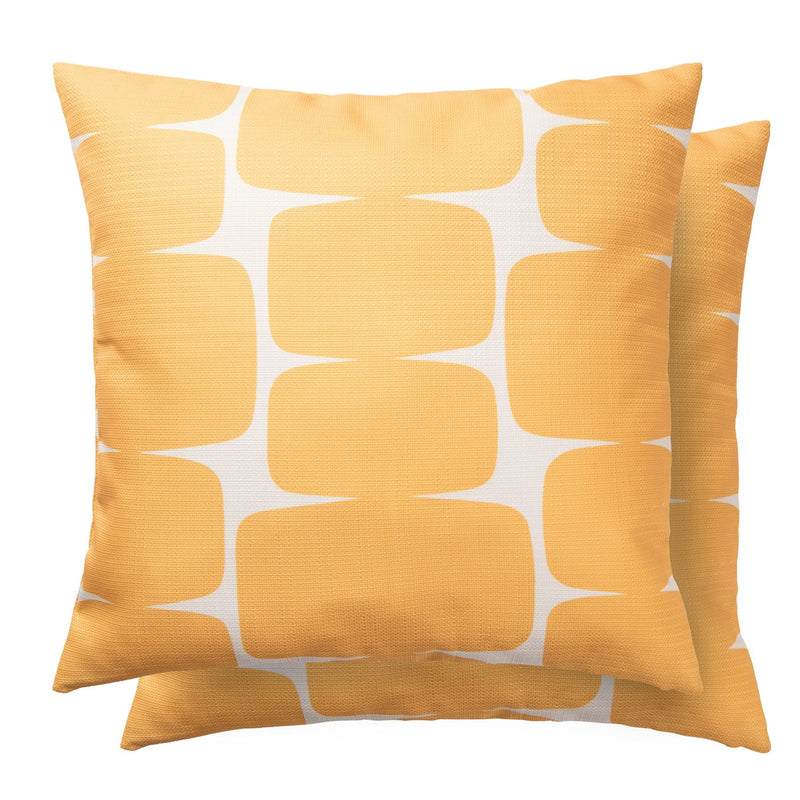 Lohko Indoor Outdoor Cushion 625806 by Scion in Honey Yellow