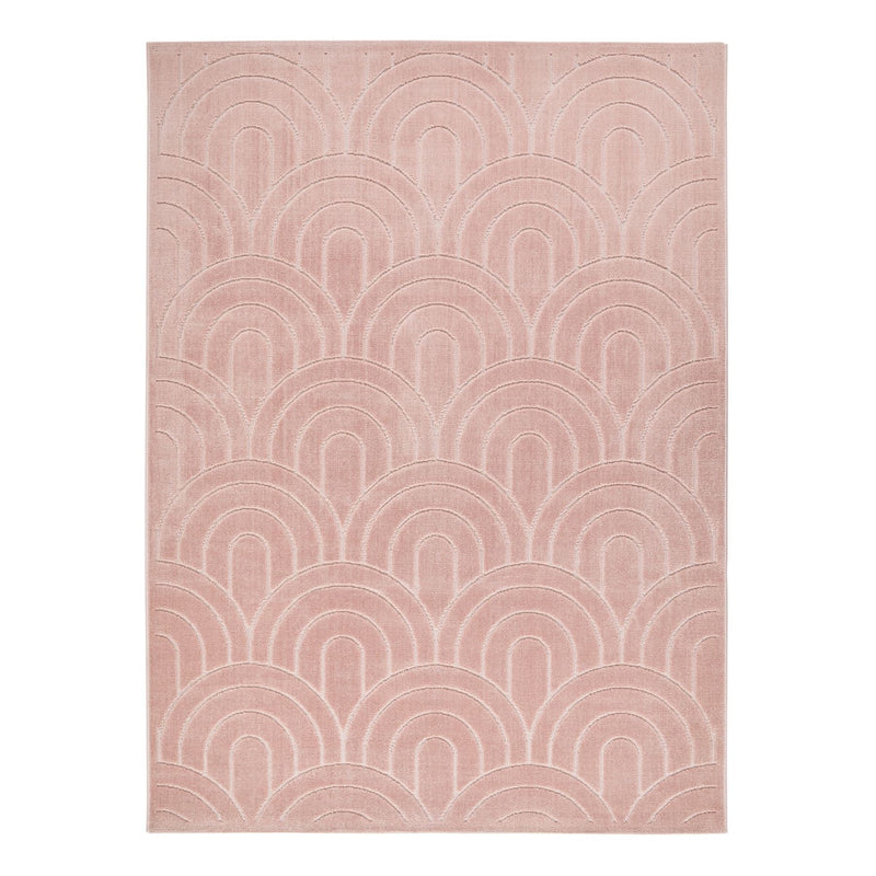 Maze MAZ103 Carved Rug by Concept Looms in Dusty Pink