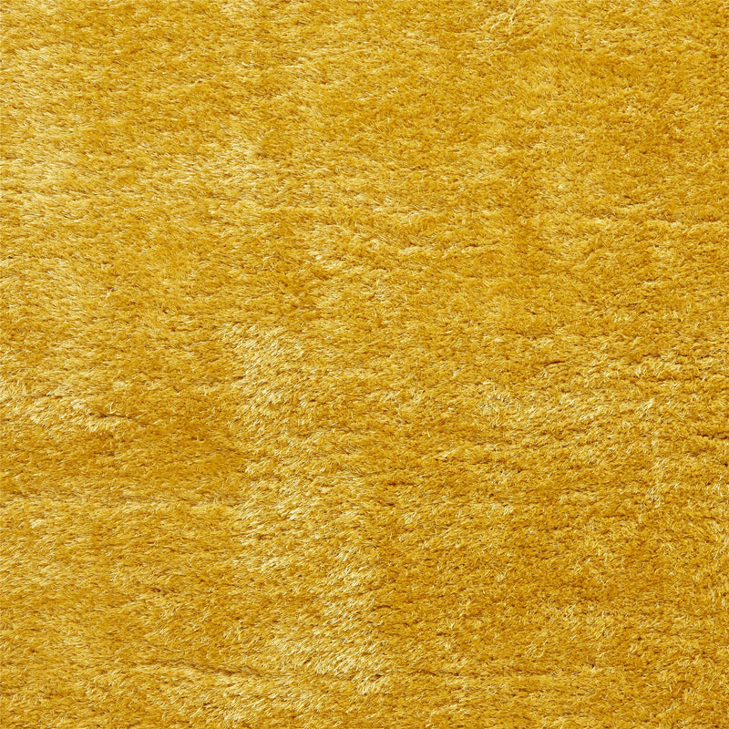 Lux Shaggy Modern Plain Shaggy Rugs in Yellow