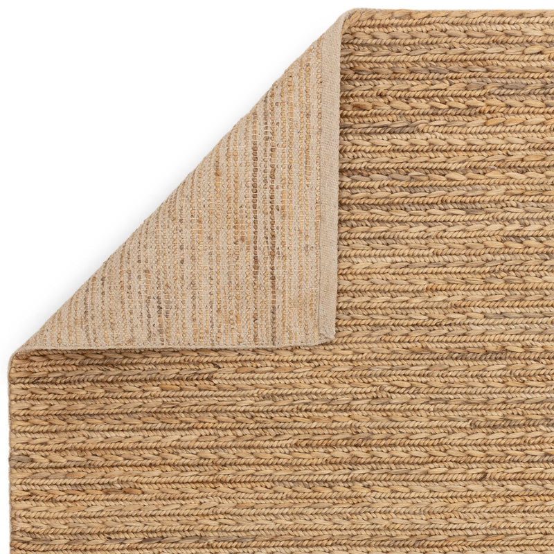 Oakley Natural Braided Jute Woven Rugs in Straw Neutral