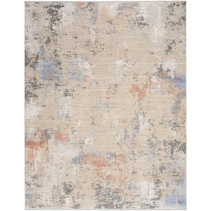 Abstract Hues ABH01 Rugs by Nourison in Beige Grey