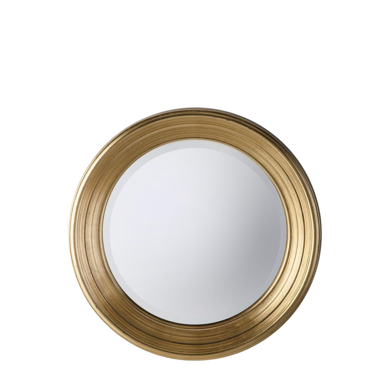 Jovan Round Mirror in Gold