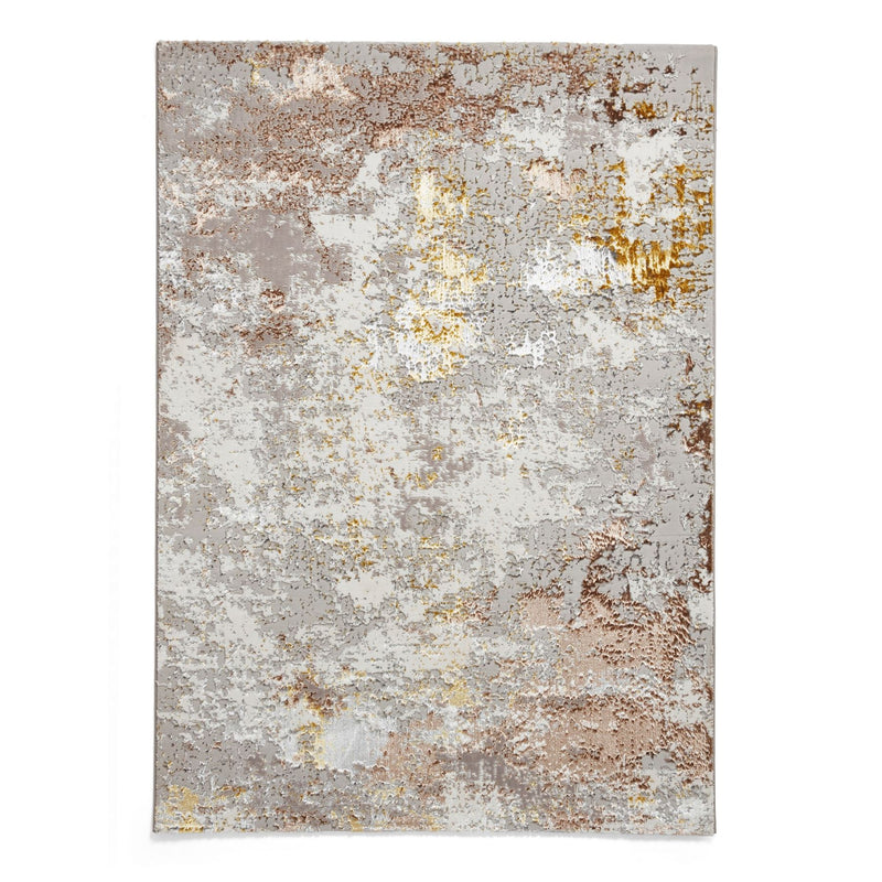 Creation 50179 Modern Abstract Rugs in Gold Beige