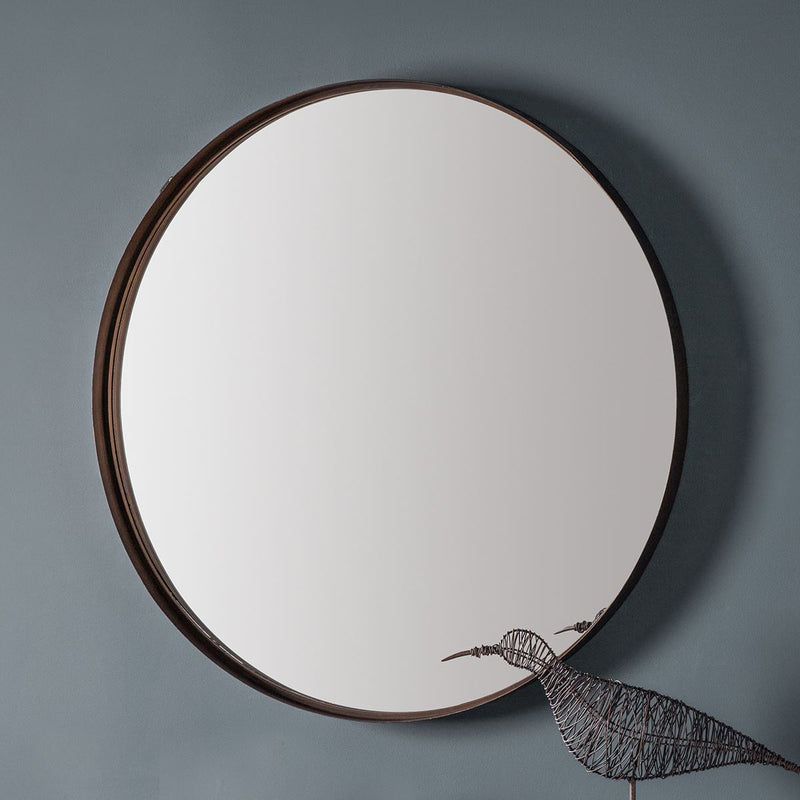 Nova Circular Mirror in Bronze