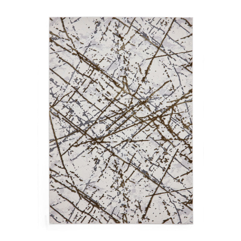 Artemis B8403A Modern Abstract Rugs in Gold Silver Grey