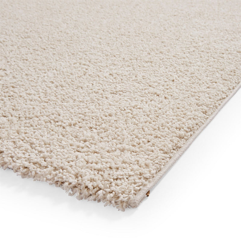 Bali 950 Modern Washable Plain Shaggy Rugs in Cream White