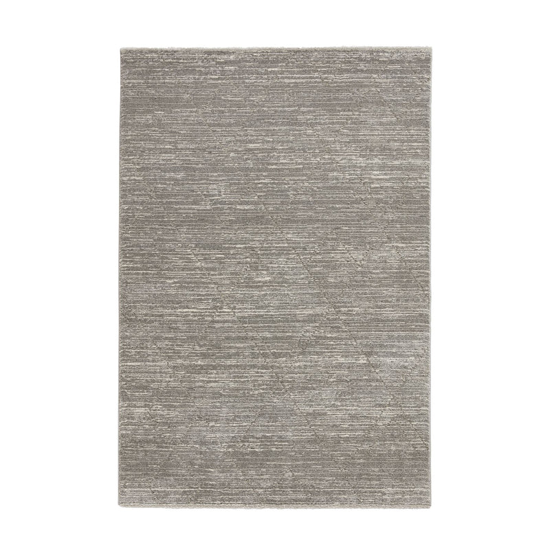 Geneva 62321 Berber Textured Plain Rugs in Grey