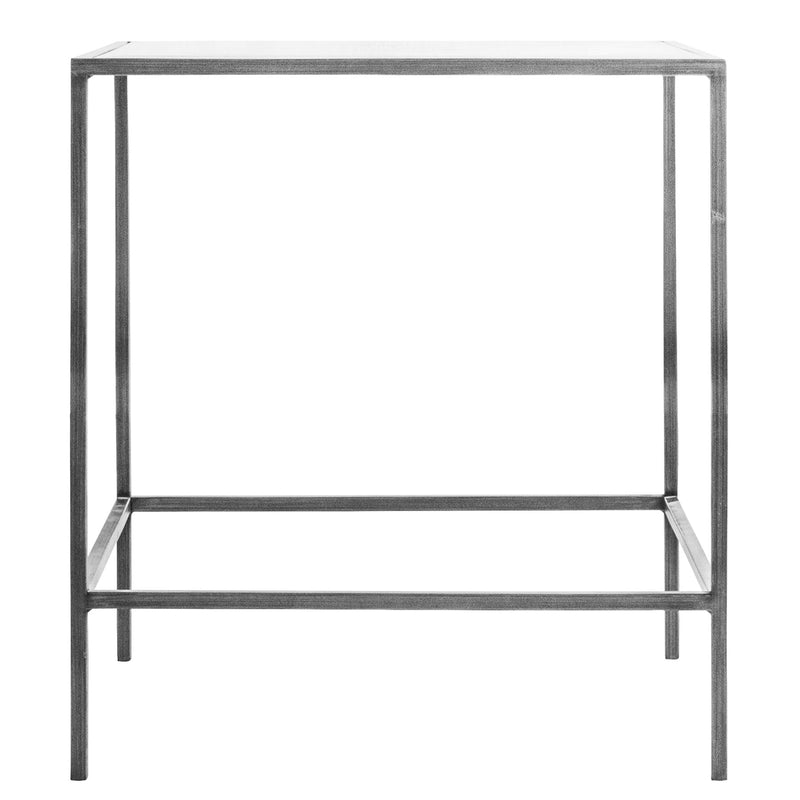 Davidson Metal Side Table in Silver