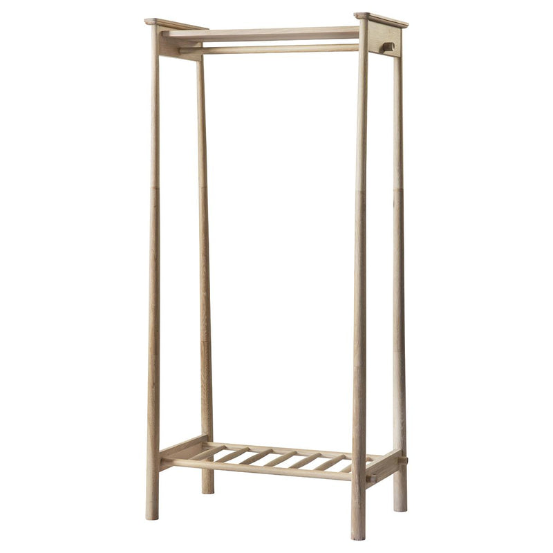 Freya Scandi Open Wardrobe in Light Oak Wood