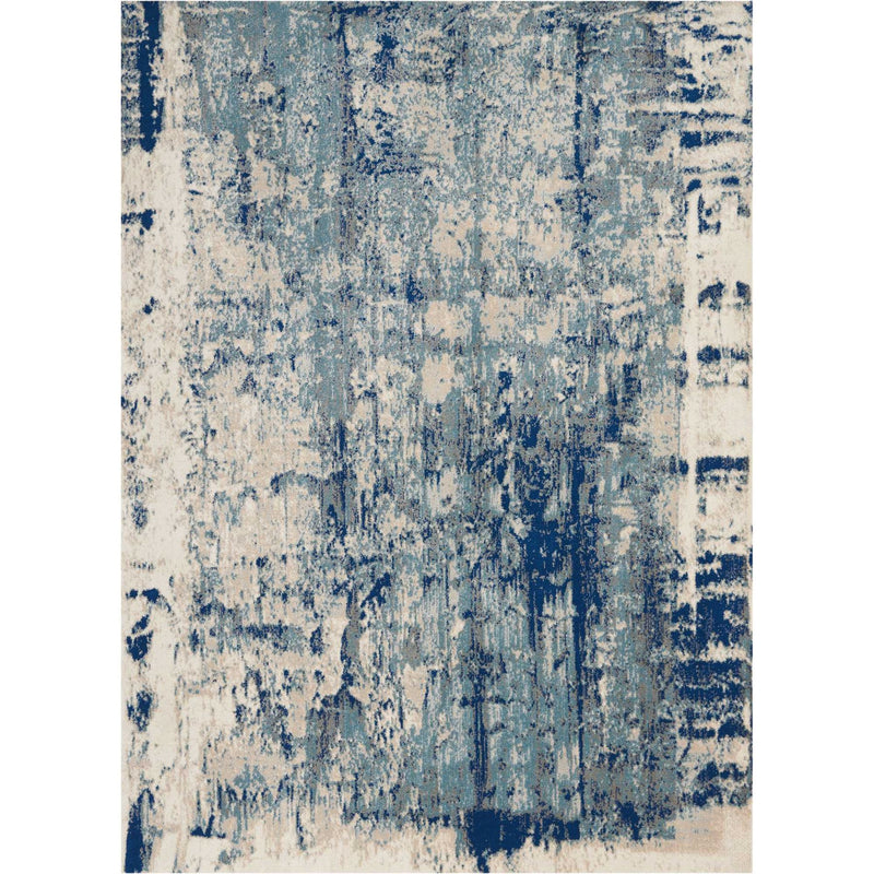 Maxell MAE16 Abstract Rugs by Nourison in Ivory Blue