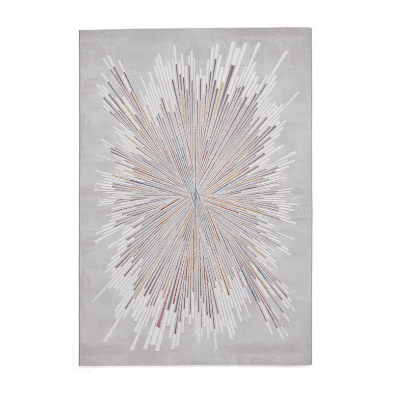 Creation 50199 Modern Abstract Rugs in Pink Blue