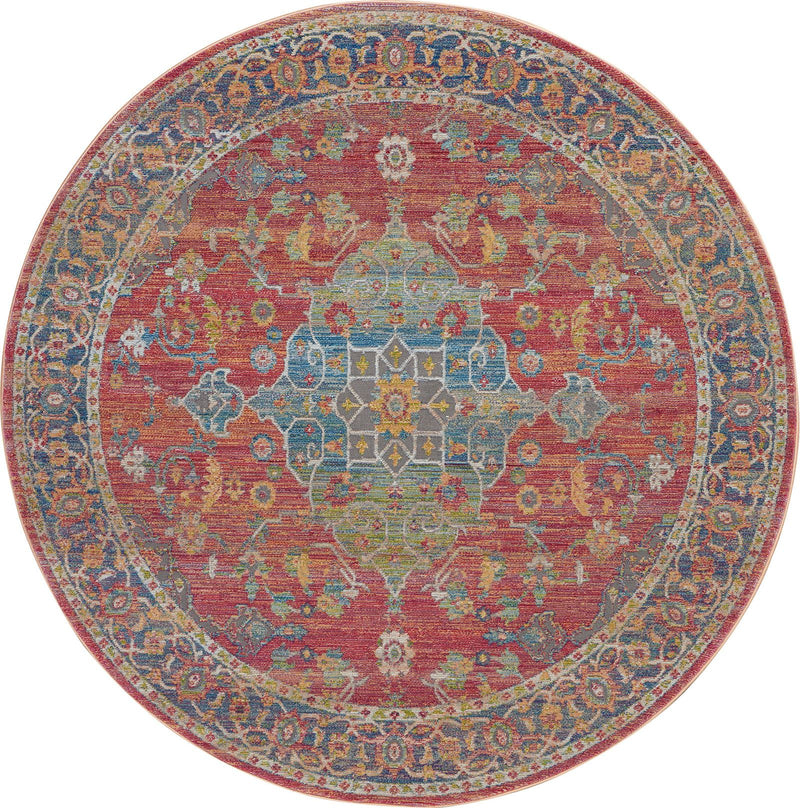 Ankara Global Circular rug ANR01 in Multi