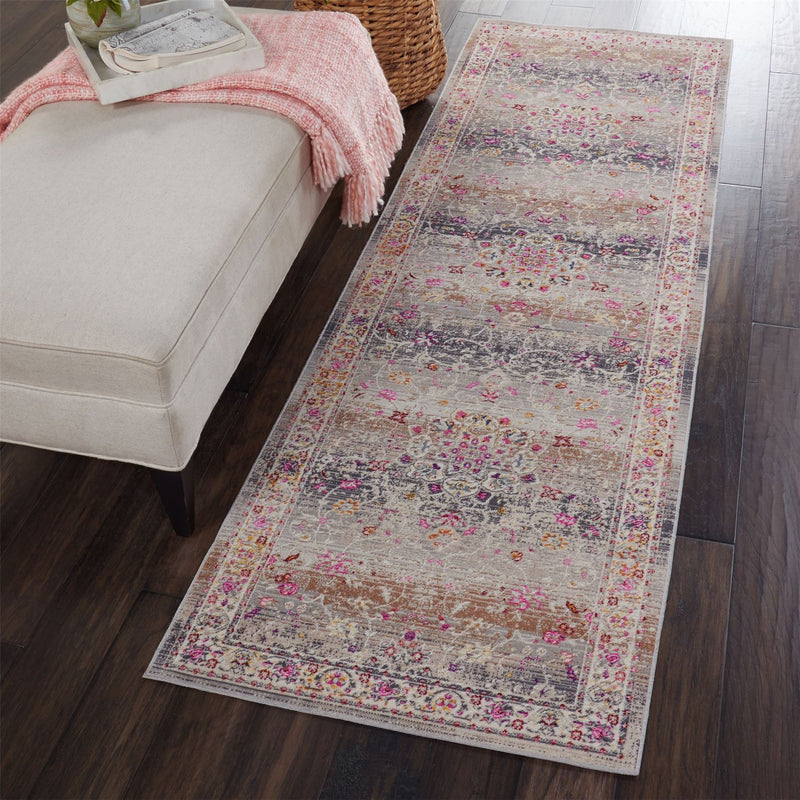 Vintage Kashan Runners VKA01 by Nourison in Grey