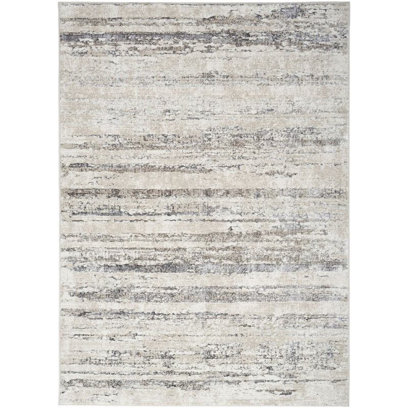 Glitz GLZ10 Abstract Rugs by Nourison in Cream Grey