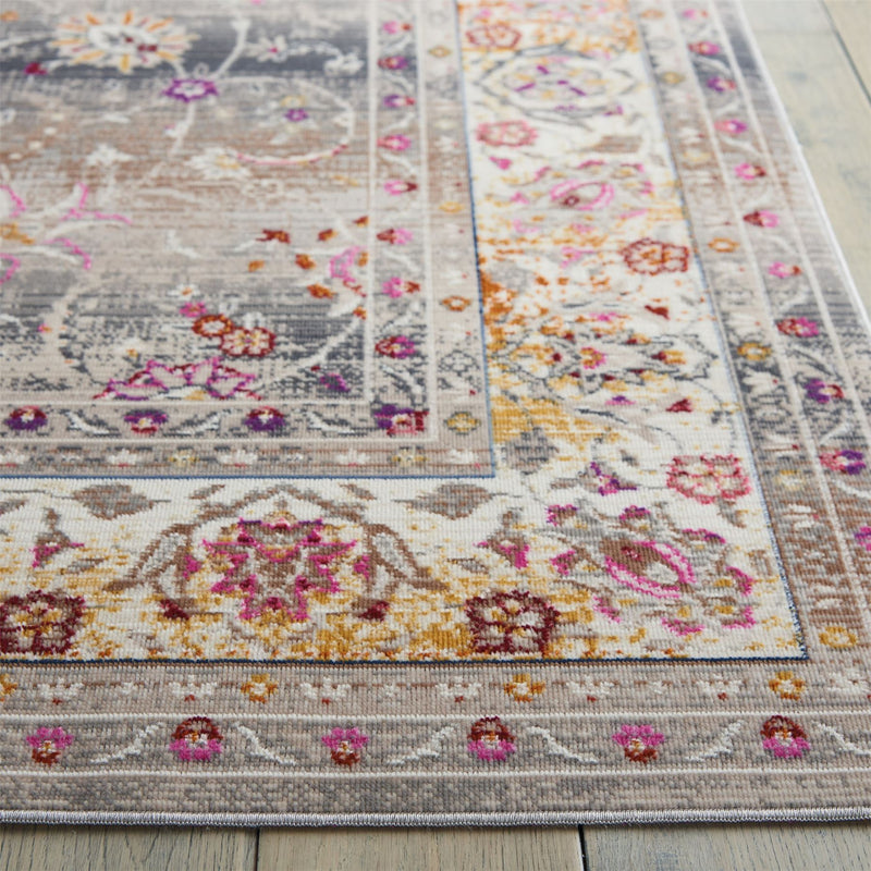 Vintage Kashan Runners VKA01 by Nourison in Grey