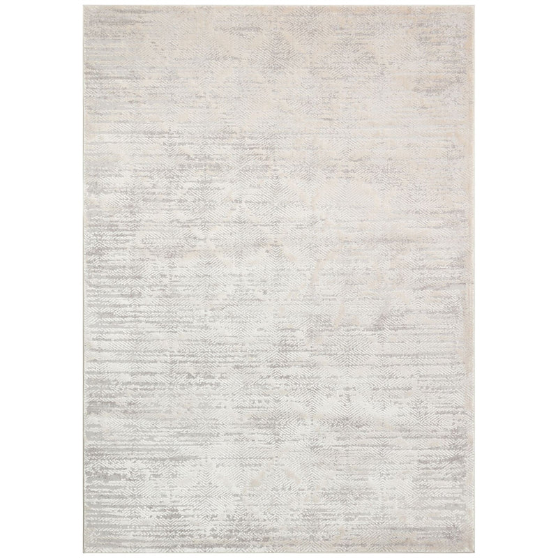 Luzon Distressed Geometric LUZ807 Rugs in Grey Ivory