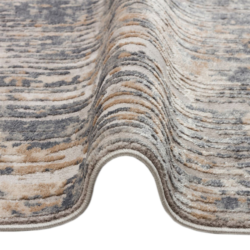 Luzon Abstract Rugs By Concept Loom LUZ806 in Blue Taupe