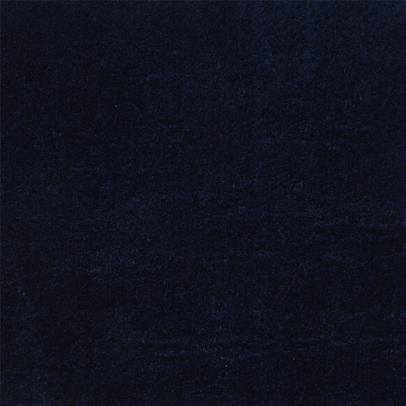 Lux Shaggy Modern Plain Shaggy Rugs in Navy Blue