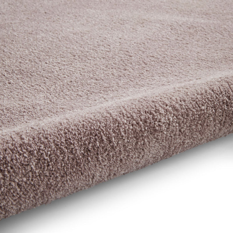 Cove Plain Plush Soft Shaggy Washable Rug in Rose Pink