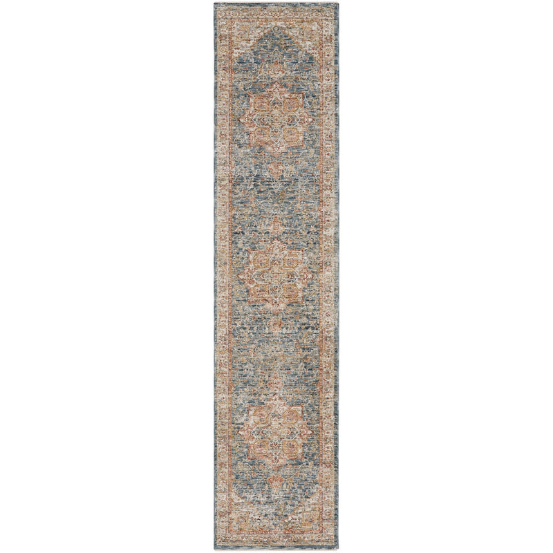 Nourison Sahar SHR06 Traditional Runner Rugs in Ivory Blue