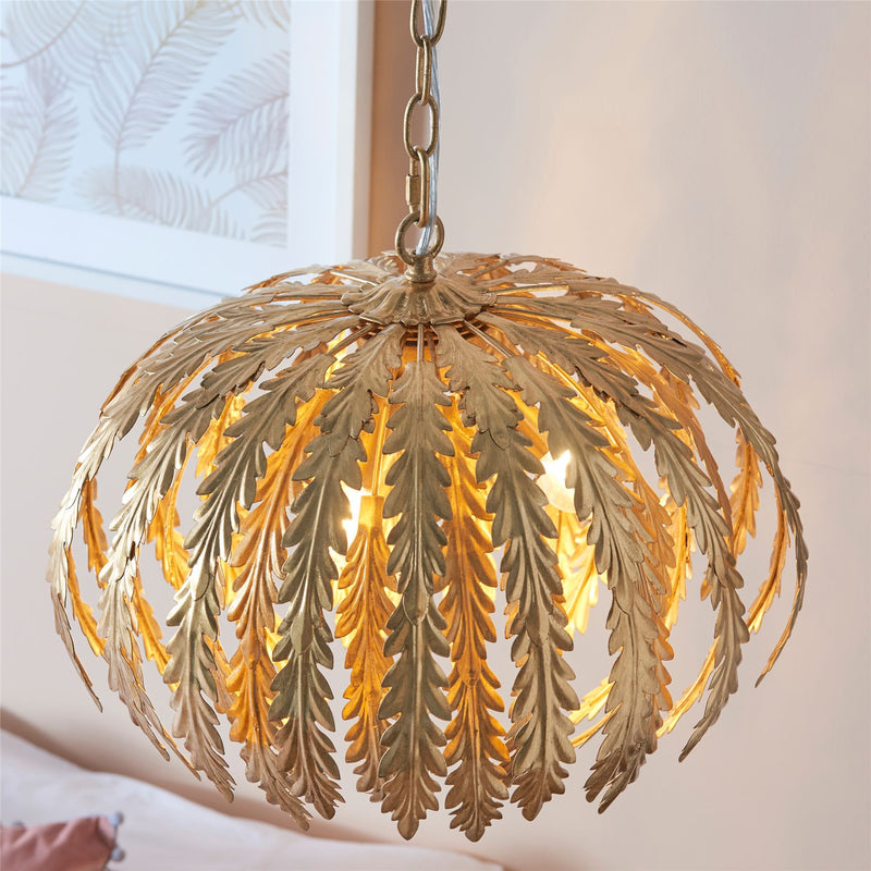 Vacanza Gold Leaf Large Pendant Light