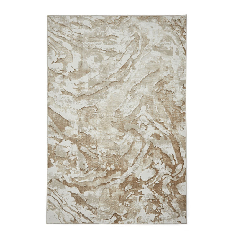 Tidal TL982 Modern Abstract Marble Rugs in Beige