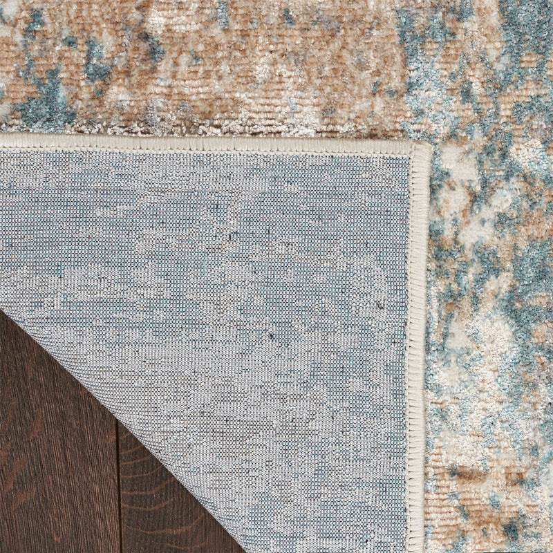 Glitz GLZ06 Distressed Runner Rugs by Nourison in Taupe Multi