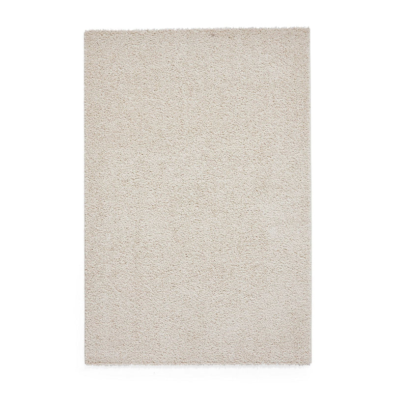 Bali 950 Modern Washable Plain Shaggy Rugs in Cream White