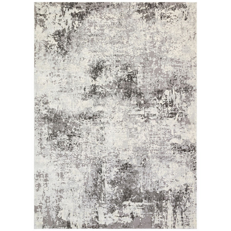 Rossa ROS03 Abstract Rug by Concept Loom in Grey