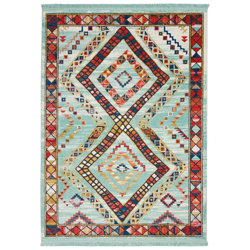 Navajo Rugs NAV02 in Aqua by Nourison