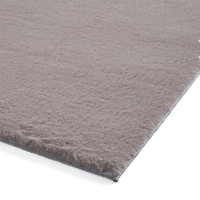 Snug Rug Modern Plain Soft Rugs in Dark Grey