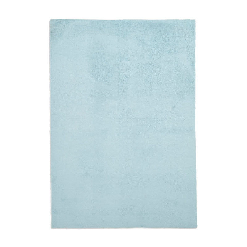 Snug Rug Modern Plain Soft Rugs in Blue